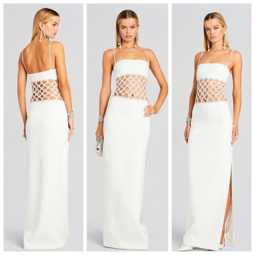 Retrofete Solene White Maxi Dress